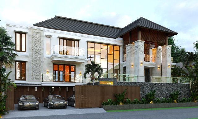 Desain 3D Rumah Mr. Gus De di Gianyar, Bali